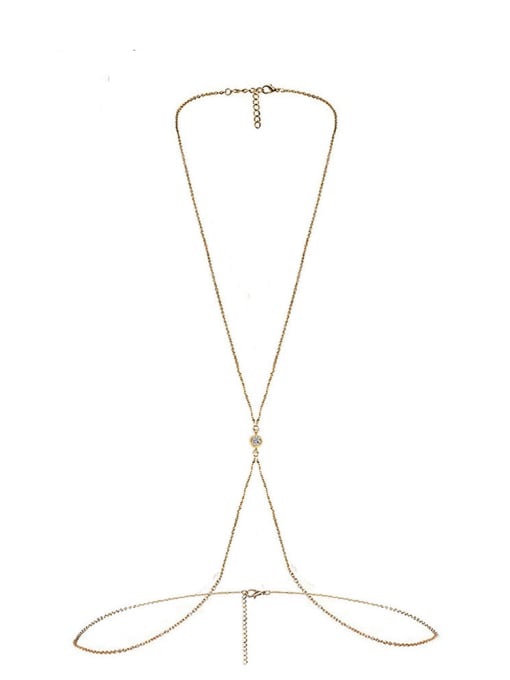 BODY CHAIN NECKLACE WITH WAIST BELT